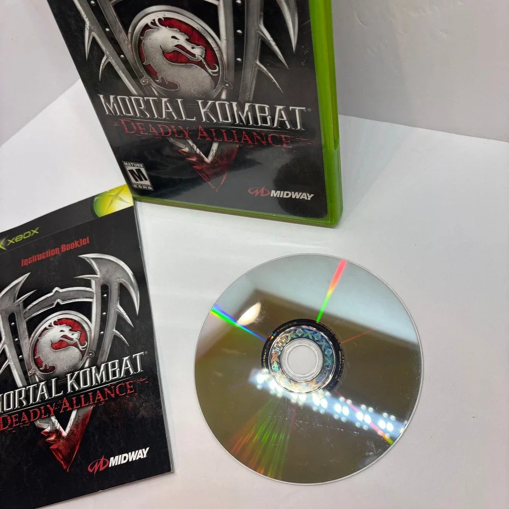 Video Game Original Xbox One Size Black Mortal Kombat Deadly Alliance Midway